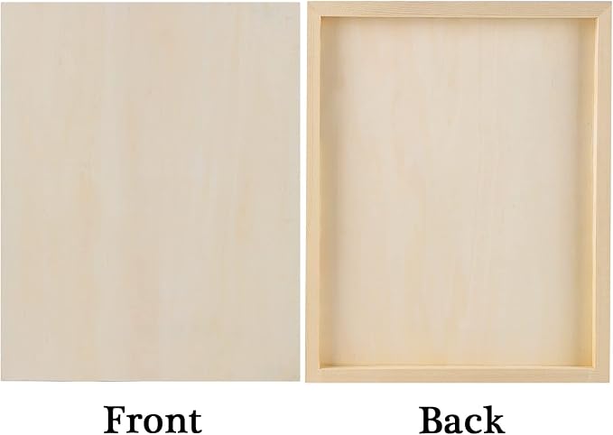 ADXCO 8 Pack Wood Panels 11 x 14 inch Wooden Canvas Board Unfinished Wooden - Image 3