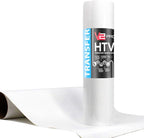 V2 Pro White Heat Transfer Vinyl Film 12 Inches x 36 Inches HTV Roll by VVIVIDVINYL