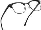 Blue Light Blocking Glasses Vintage Half Frame UV Clear Lens Anti Eyestrain by AOMASTE