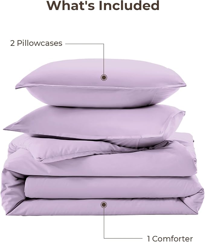Litanika Lavender Comforter California King Size, 3 Pieces Cal King Lightweight - Image 7