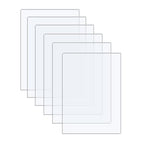 6 Pack of Acrylic Sheets 5x7-0.043" Thick Clear Extruded Plexiglass Sheets by Langaelex