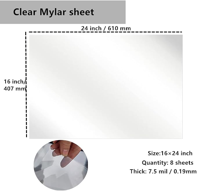Transparent Blank Mylar Stencil Sheets - Image 3
