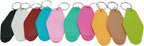 10pcs Blank Hotel Keychains Bulk Vintage Motel Keychain Vinyl HTV printing - Image 3