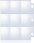 40 Pack 9 Pocket Trading Card Sleeves, Double-Sided Baseball Card Sleeves by Unknown