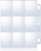 40 Pack 9 Pocket Trading Card Sleeves, Double-Sided Baseball Card Sleeves by Unknown