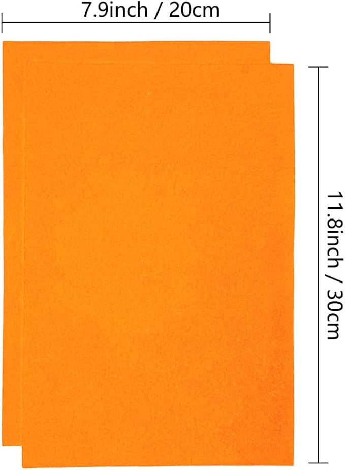Jtnohx Color Felt, Soft Felt Sheets, 1.4mm Thick 8"x12" Handicraft Felt Fabrics - Image 3
