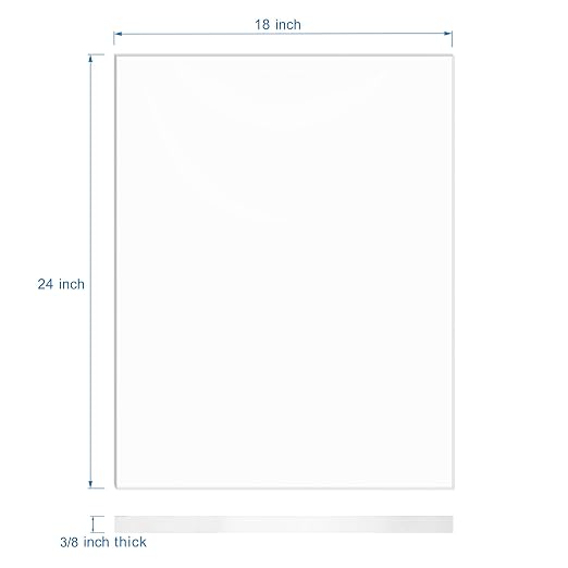 KAITELA Clear Acrylic Sheet 3/8" Thick Cast Plexiglass Piece 18" x 24" | 10mm - Image 5