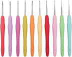 Yarniss 10 Size Small Crochet Hooks, Ergonomic Crochet Hooks by Yarniss