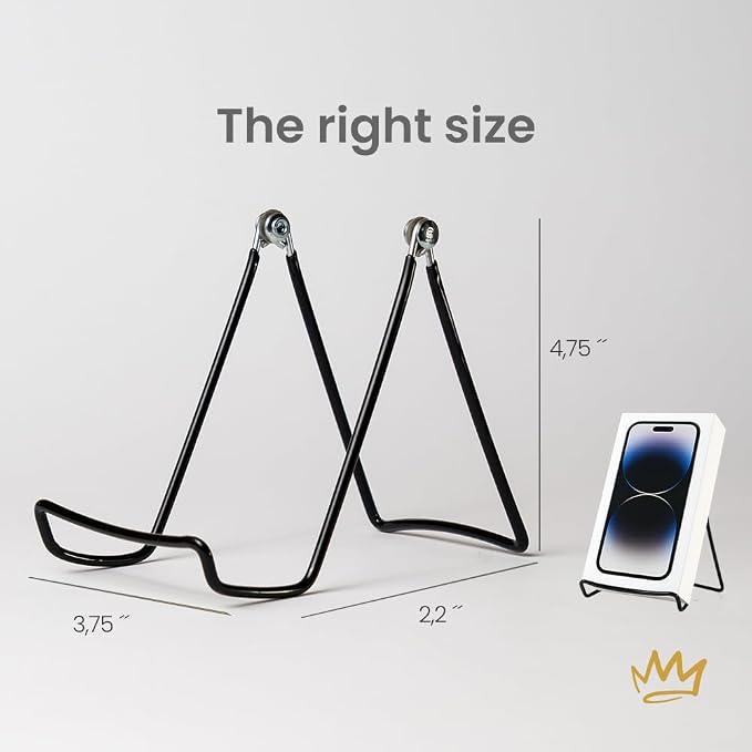 KINGDOM SOLUTIONS MADE IN USA 6-Pack Adjustable Black Metal Easels - Image 4