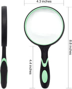 Large Magnifying Glass 5X Handheld Reading Magnifier - Image 2