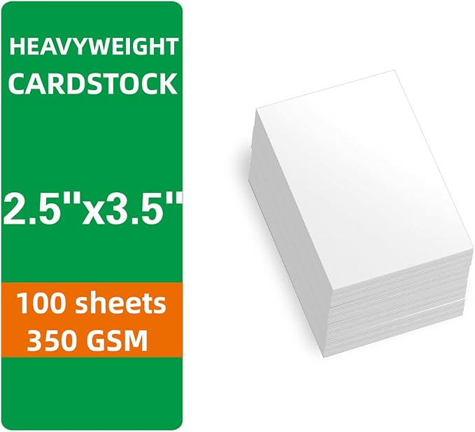 100 Sheets Cardstock 2.5x3.5 Thick Paper - Image 2