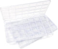 IOOLEEM 28 Grids Plastic Bead Organizer Box, Organizer Container Storage Box by IOOLEEM