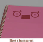 10-Pack A4 Colored PVC Flexible Plastic Sheets, 0.3mm Pink Transparent Film - Image 4