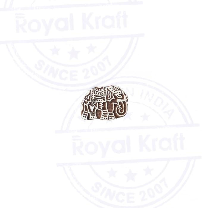Royal Kraft Wooden Stamps DIY Fabric, Henna Printing Blocks THDtag064 - Image 2