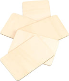 HOIGON 100 PCS Rectangle Unfinished Wood Pieces, 4 x 6 Inch Blank Basswood - Image 5