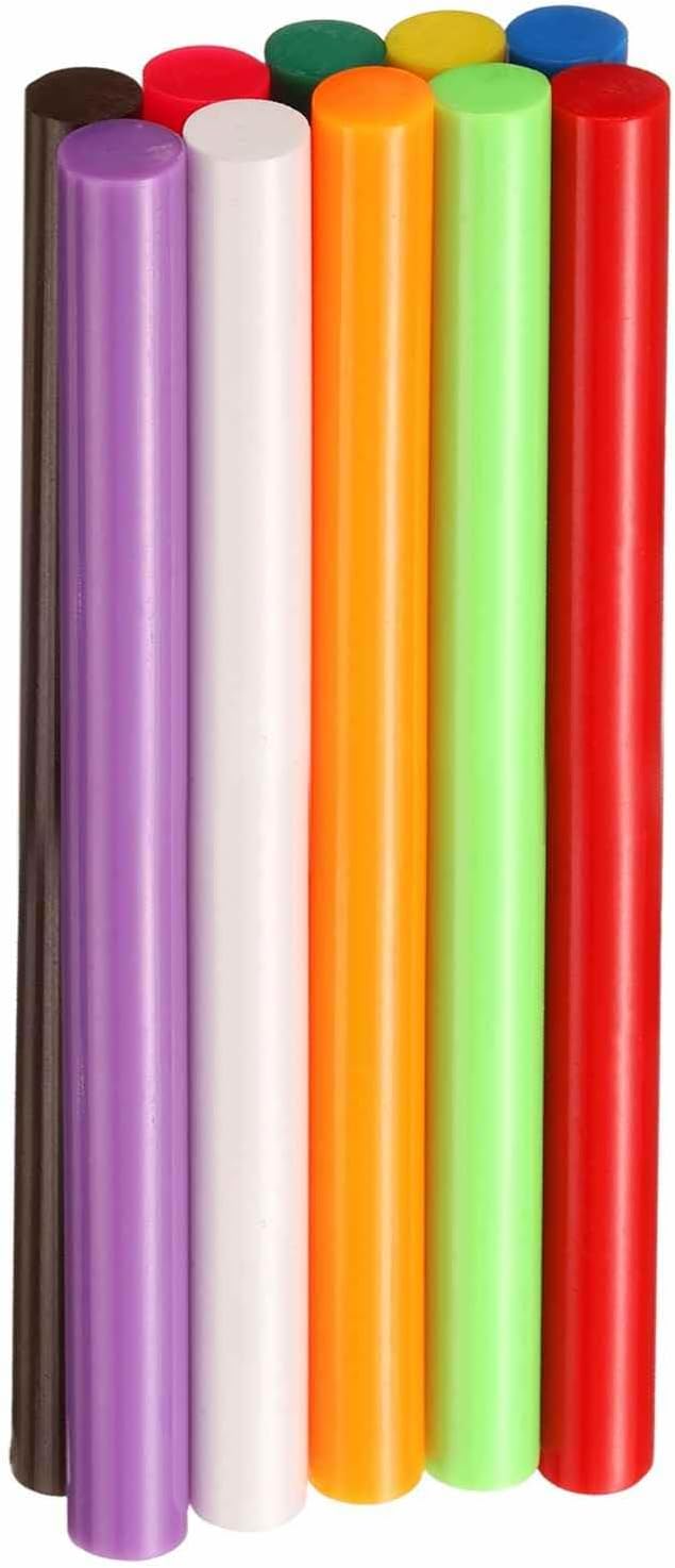 HARFINGTON 10pcs Hot Glue Sticks 0.43" Dia x 5.91" Long EVA Mini Hot Melt by HARFINGTON