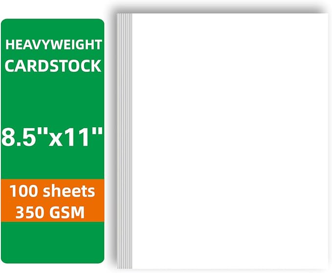100 Sheets White Cardstock Thick Paper - Image 2