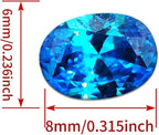 AierCrystal Aquamarine Color Cubic Zirconia Loose Beads Unset - Image 2