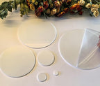 Set of 20 White Acrylic Discs, 1/8" Thick Round White Circle Blanks 1" Diameter - Image 8