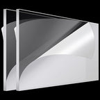 Roowest 2 Pcs 18 x 36 Inch, 1/4 Inch Thick Clear Acrylic Sheets Plastic Panels by Roowest