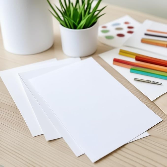 30 Sheets of Heavyweight White Cardstock Ideal - Image 2