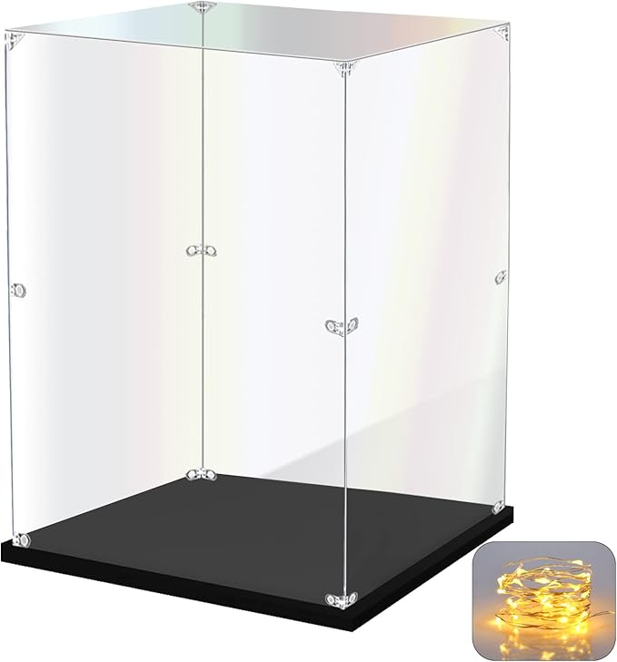 KOLIPI Acrylic Display Case for Collectibles Assemble Clear Acrylic Display Box by KOLIPI