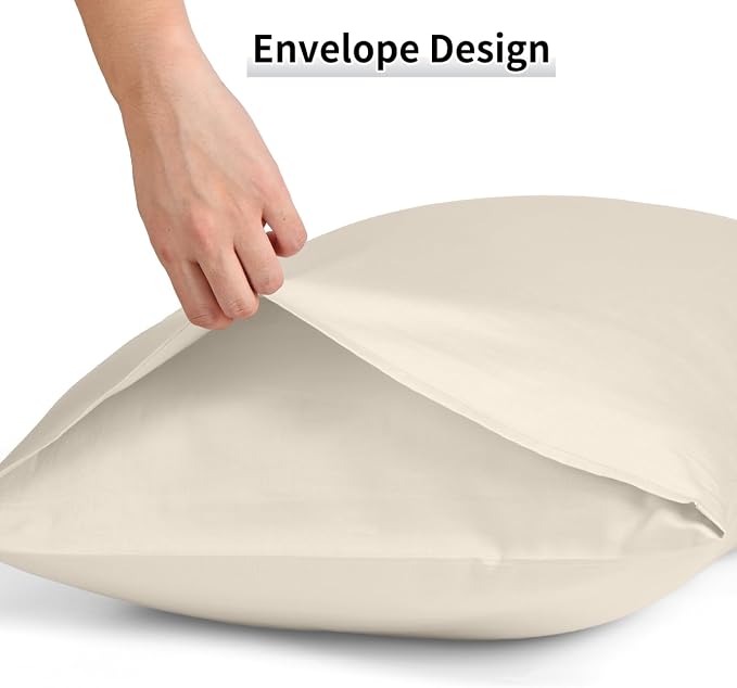 Warmstar Cotton Pillow Cases Standard Size Set of 2, 600 Thread Count - Image 5