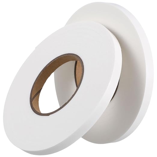 Tatuo 2 Rolls Double Sided Foam Tape PE Foam Tape Sponge Soft Mounting Adhesive by Tatuo