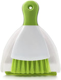 Dust pan Broom Brush Dustpan - Small Broom and Dustpan Set, Mini Broom and Dust pan, Small Dustpans and Brush Set for Home Cleaning,Sofa, Desk, Guinea Pig Cage, Cat Litter etc.（Green）