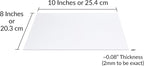 SimbaLux Acrylic Sheet Clear Cast Plexiglass 8”x10” 0.08” Thick 2mm, 5 Pack | - Image 7