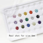 JIANGYUANGEMS Round Cut 5A Cubic Zirconia Stone Mix 15 Colors Loose CZ Stones - Image 8