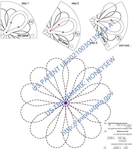 HONEYSEW Free Motion Quilting Template Sewing Ruler Templates - Image 3