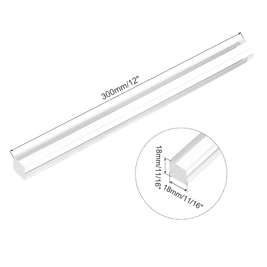 MECCANIXITY 1pcs Acrylic Square Rods 11/16" x 12" Clear Acrylic Dowel Rods - Image 2