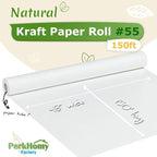 PerkHomy White Kraft Paper Roll 48" x 1 - Image 2