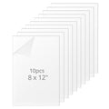 QWORK 10 Pack Clear Acrylic Sheets 8x12" - 2mm Thick by QWORK