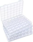 IOOLEEM 42 Grids Plastic Bead Organizer Box, Organizer Container Storage Box by IOOLEEM