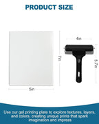 UCEC 2 Pack Small Gel Printing Plate Set – 5x7 Inch Reusable Printmaking - Image 6