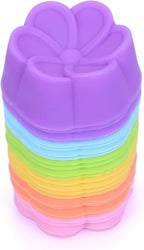 Mini Silicone Muffin Cups, 24 Pack Reusable Cupcake Molds, Round | Nonstick 2 by Bakebaking