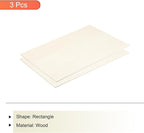 MECCANIXITY 3pcs Basswood Sheets 4 x 12 x 3/16 Inch Unfinished Wood Boards - Image 3