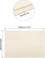 MECCANIXITY Basswood Sheet 11.8 x 8.7 x 0.16 Inch Unfinished Wood Boards Plywood - Image 2