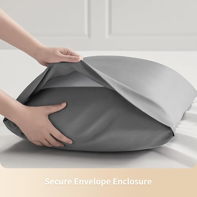 King Pillowcases, Cooling Viscose from Bamboo Pillow Covers - Image 7