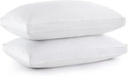 puredown® Goose Feather Down Pillows, Gusseted Bed Pillows by Puredown