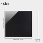 Black Acrylic Sheets, 4 Pack 12" x 12" x 1/8" Thick Black Opaque Glossy Acrylic - Image 2