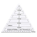 1 Pcs Transparent Quilting Templates Ruler, Triangle Shape Diamond Templates by Unknown