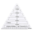 1 Pcs Transparent Quilting Templates Ruler, Triangle Shape Diamond Templates by Unknown