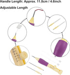 Needle Punch Kit, Adjustable Needle Length Embroidery Needle Punch - Image 4