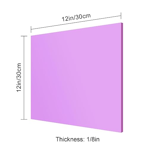 12x12 Inches Purple Mirror Acrylic Sheet – 2 Pcs Reflective Acrylic Panel - Image 6