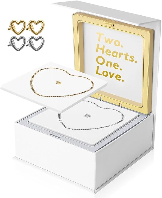 Permanent Couples Bracelet Kit – Locking Heart Clasp DIY Bracelet Set by Unknown