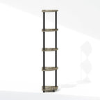Furinno Turn-N-Tube Storage Shelves, 5-Tier Book Shelf, Corner Shelf, Toolless - Image 5