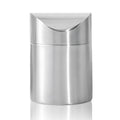 Mini Trash Can, Tiny Desktop Trash Bin with Swing Lid, Stainless Steel Bathroom Countertop Garbage Cans Kitchen Waste Bins with Trash Bag